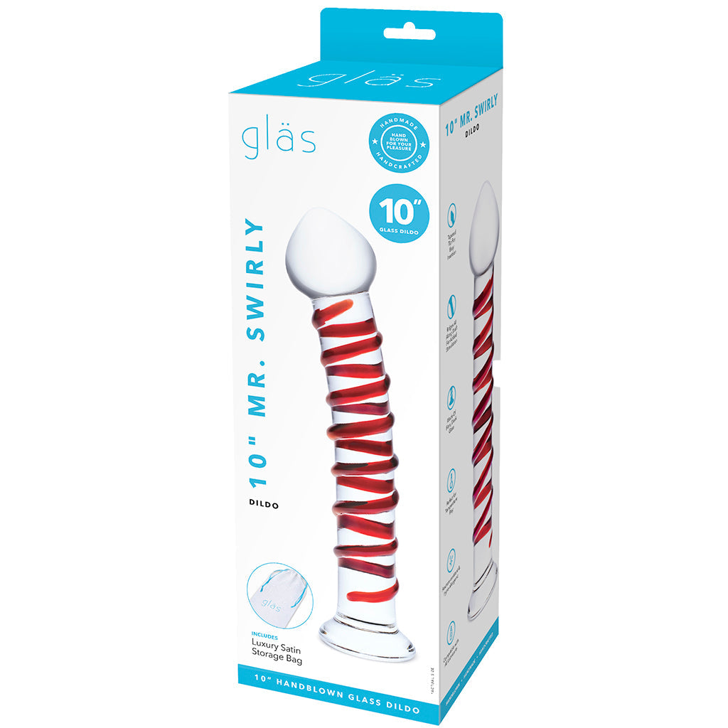 gläs 10 Inch Mr. Swirly Dildo