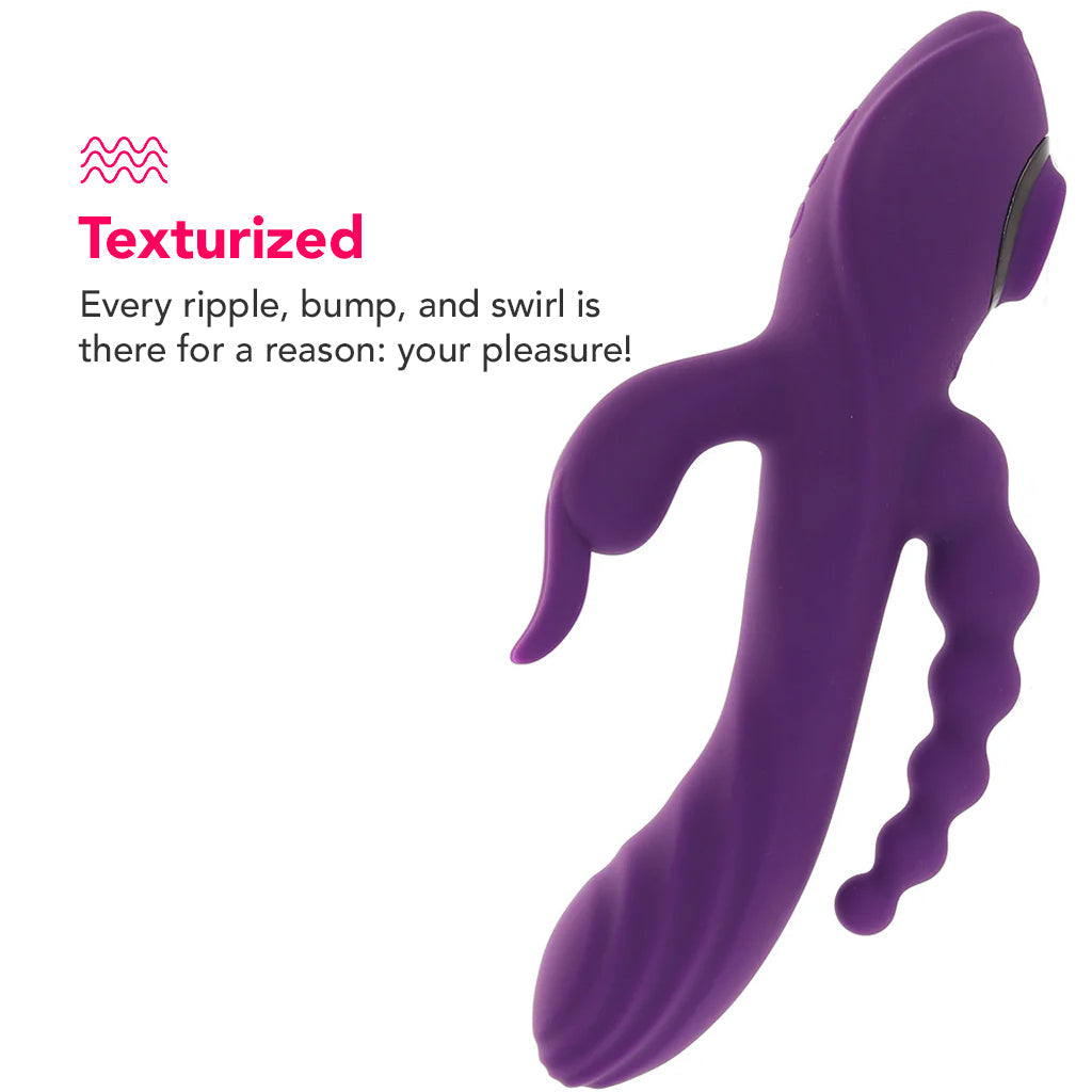 Fourgasm Triple Stimulator Sucking Rabbit Vibe