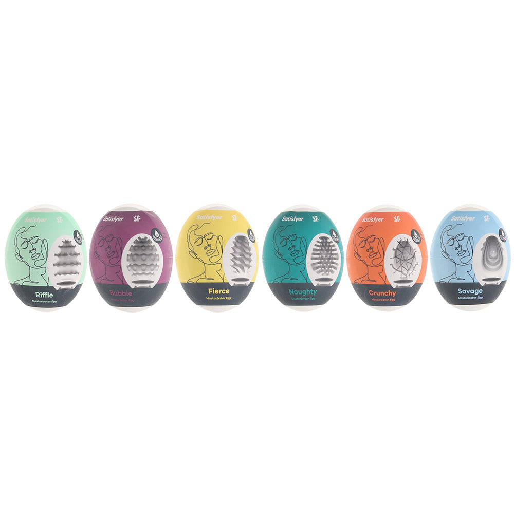 Satisfyer Masturbator Eggs 6 Piece Set