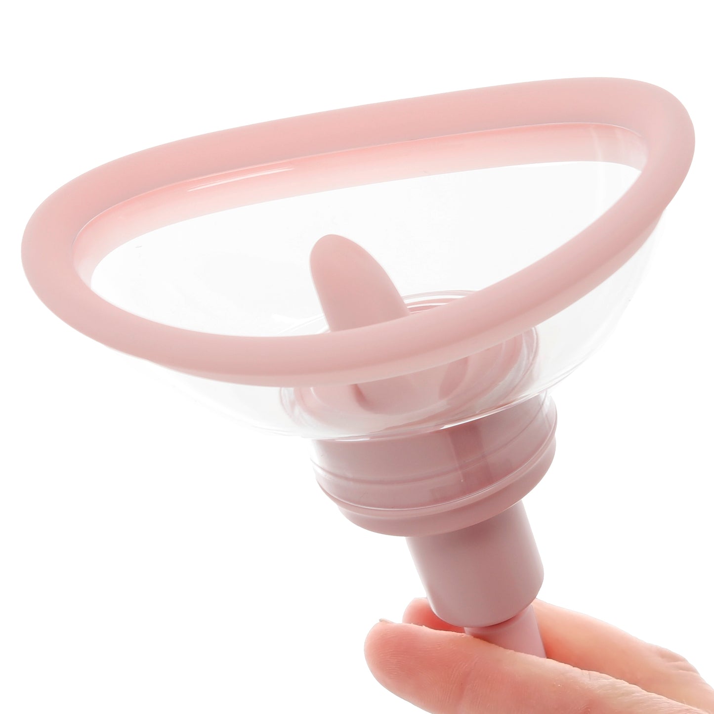 Pumped Vulva & Breast Auto Suction Set with Tongue in Rose