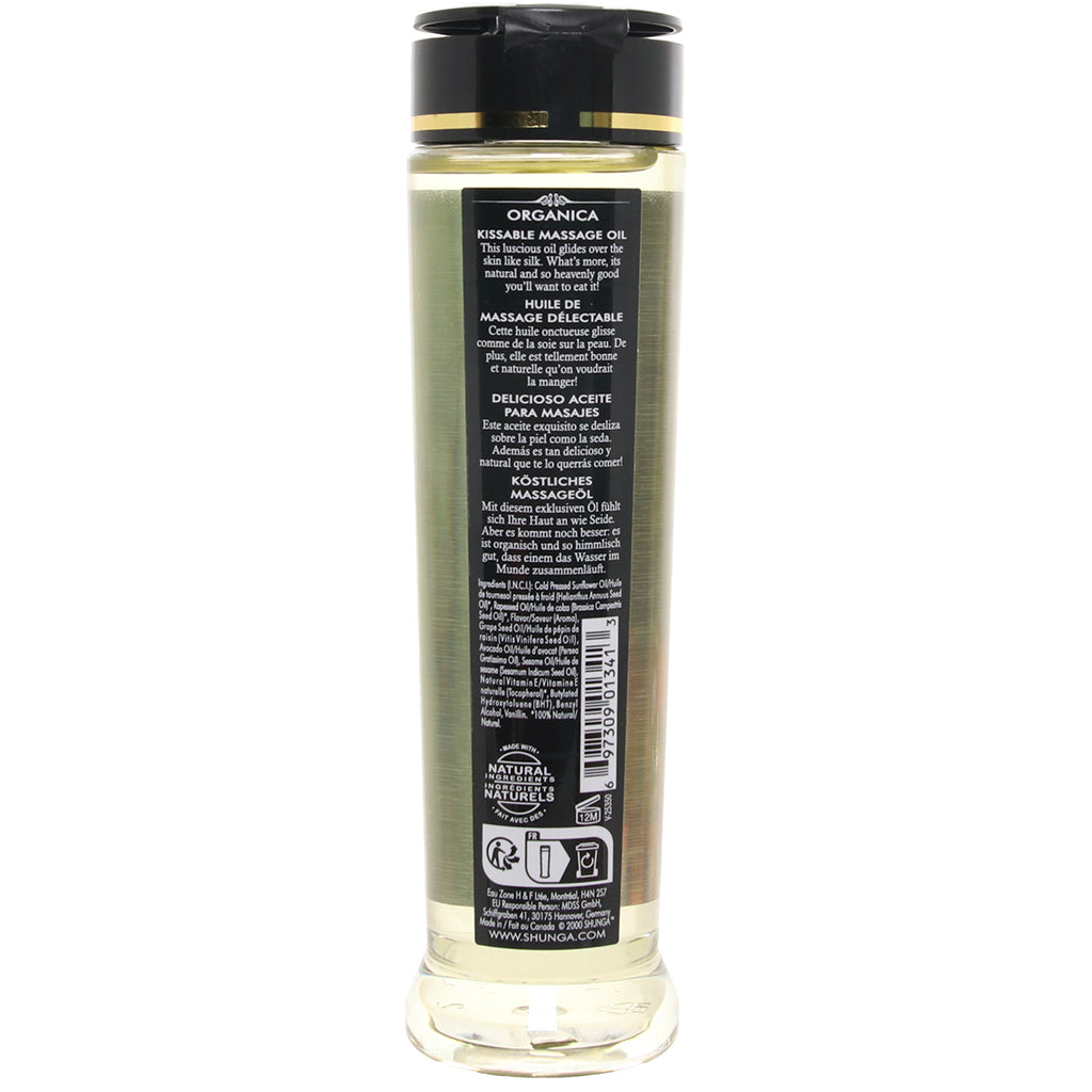 Organica Kissable Massage Oil 8oz/240ml in Raspberry