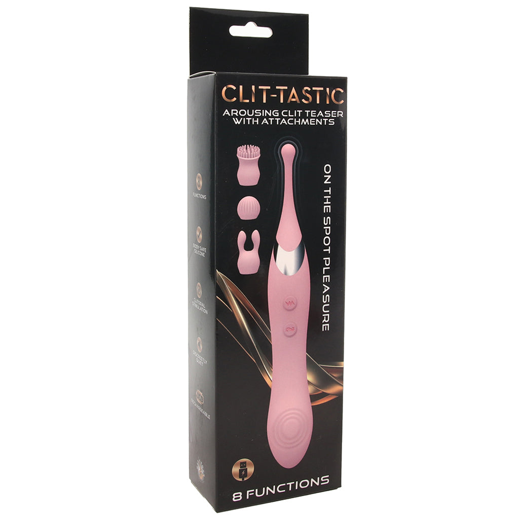 Nasstoys Clit-Tastic Double Sided Teaser with Attachments - Vibrators - HoneyHugs Canada (View 6)