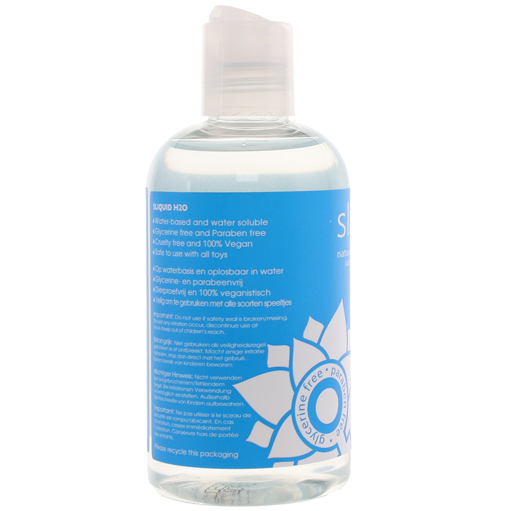 Sliquid Naturals H2O: Premium Glycerine-Free Water-Based Personal Lubricant (8.5oz)