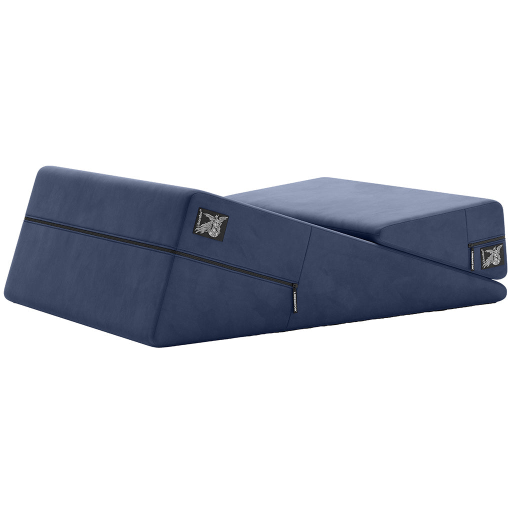 Liberator Velvet Blue Wedge & Ramp Combo: Unrivaled Support for Exquisite Intimacy