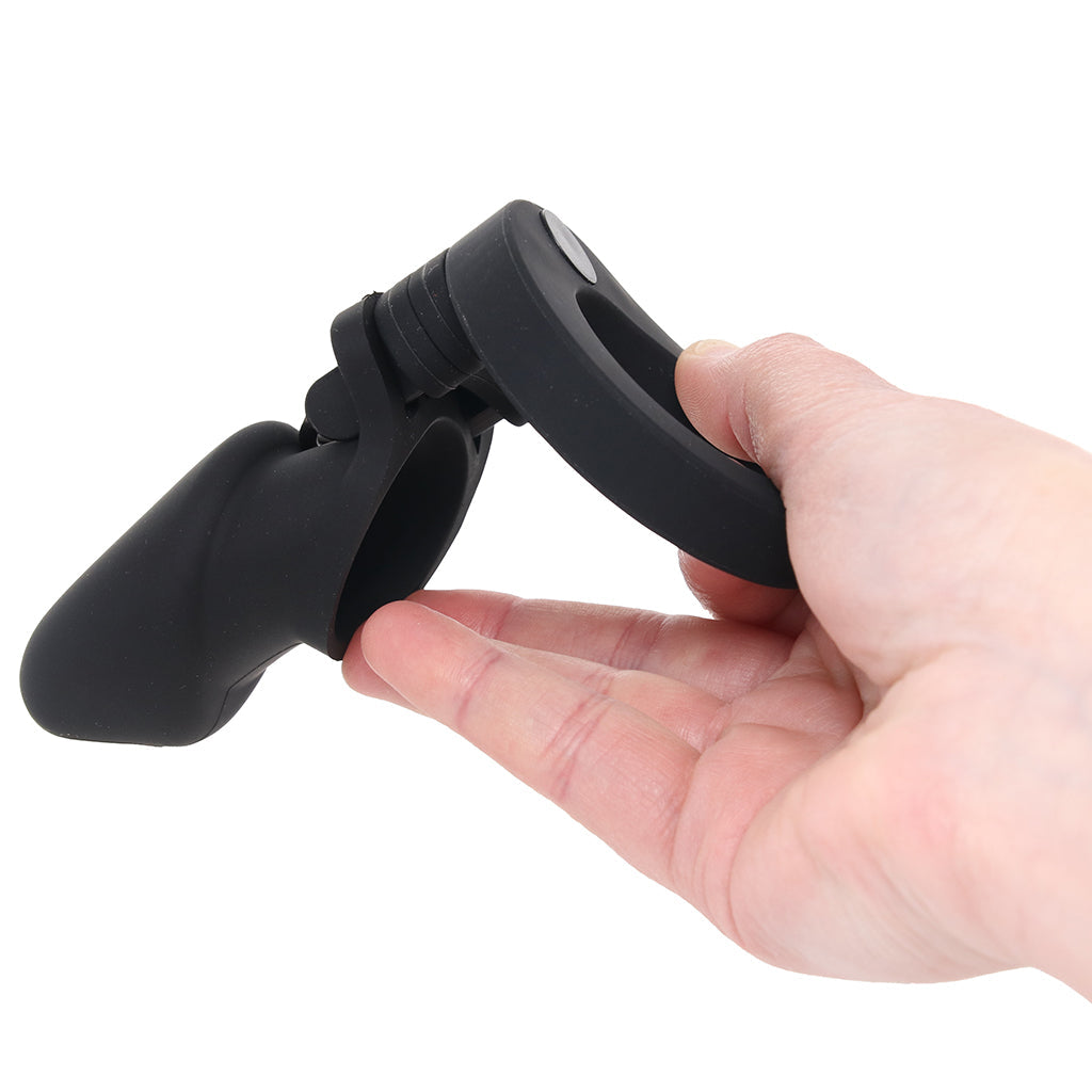 Blue Line Silicone Chastity Cage – Master Your Desires with Unrivaled Black Silicone