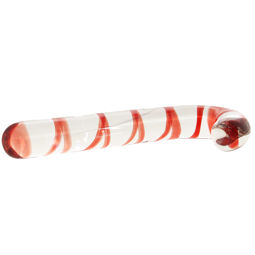 gläs Candy Cane Dream Glass Dildo