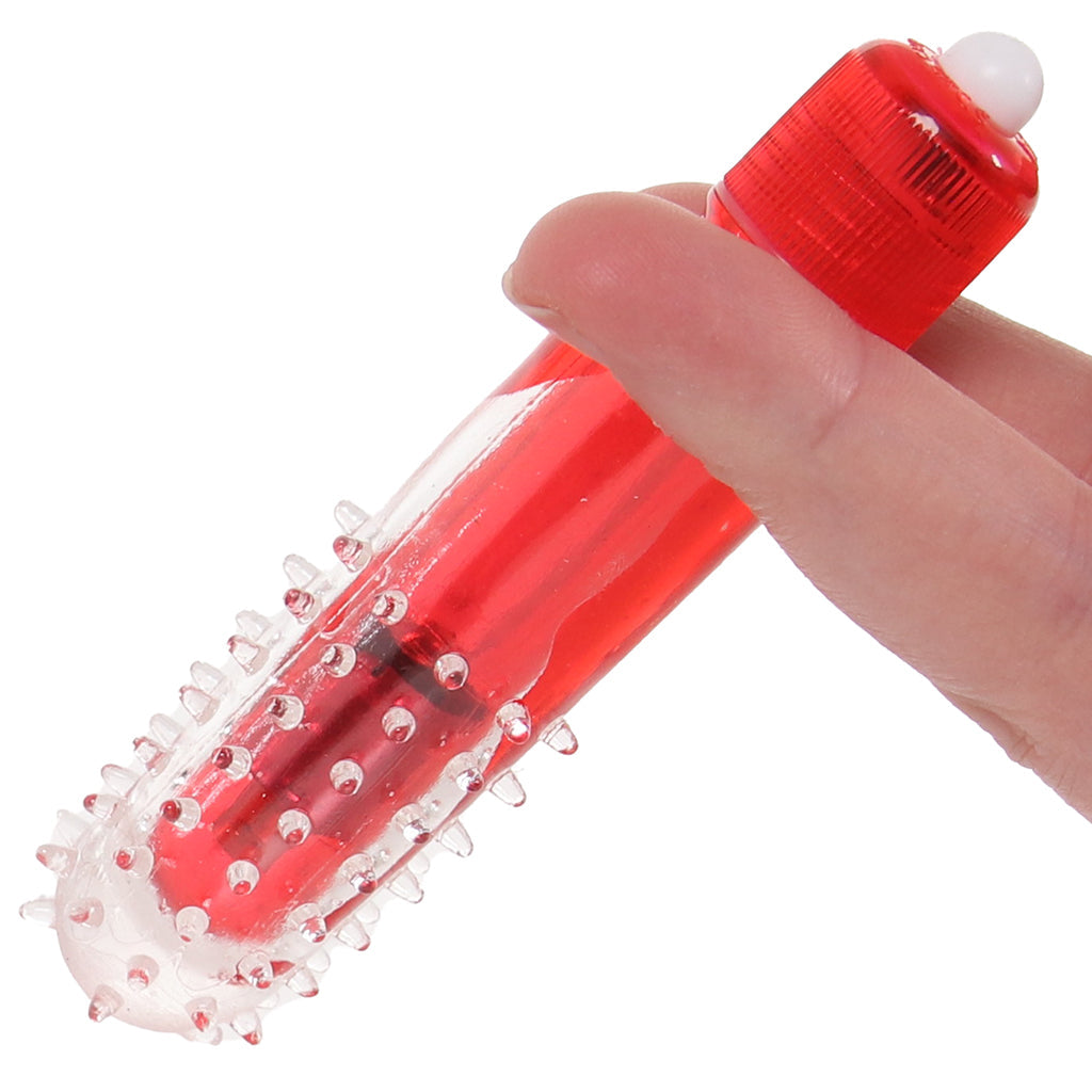 Travel Blaster Textured Bullet Vibe in Red