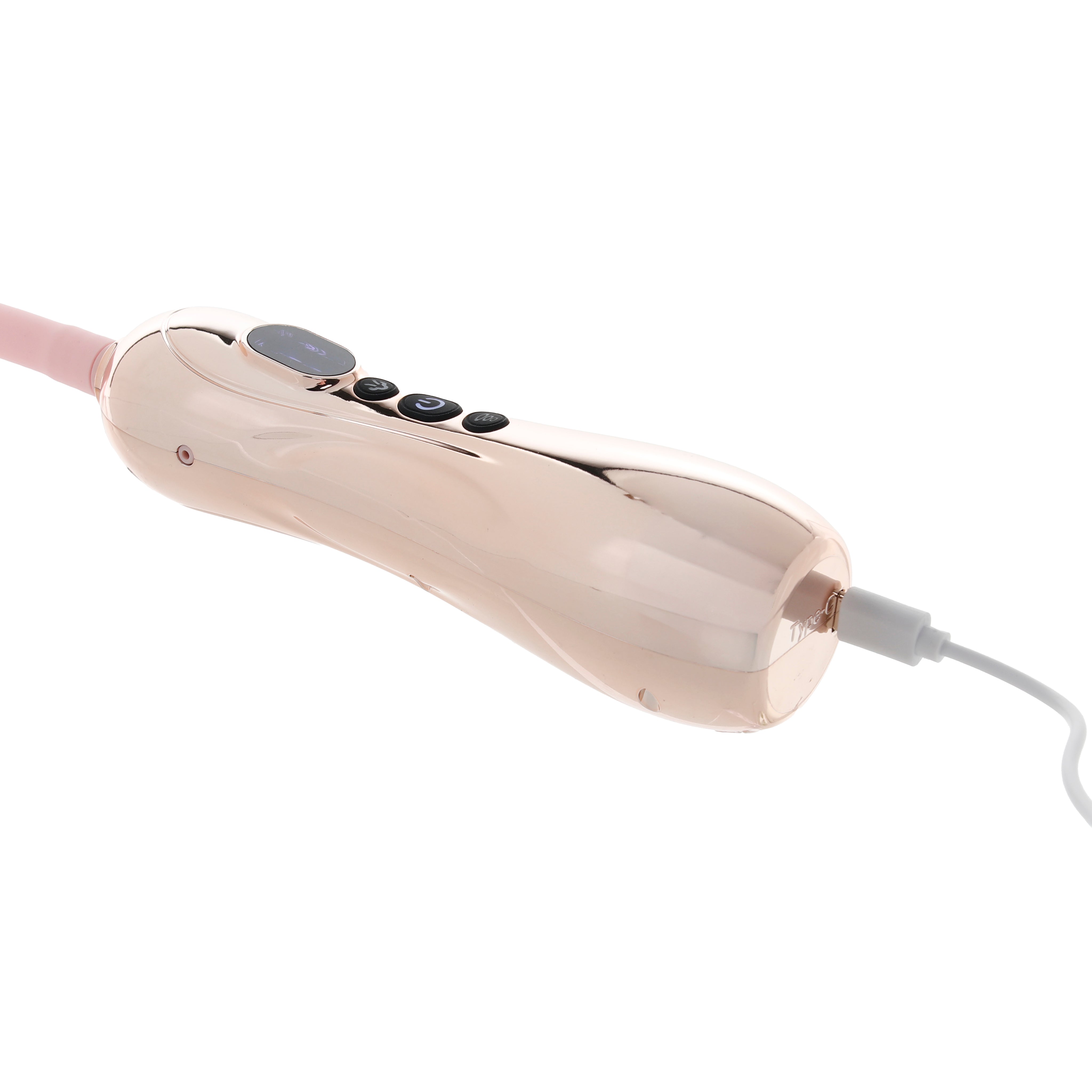Pumped Vulva & Breast Auto Suction Set with Tongue in Rose