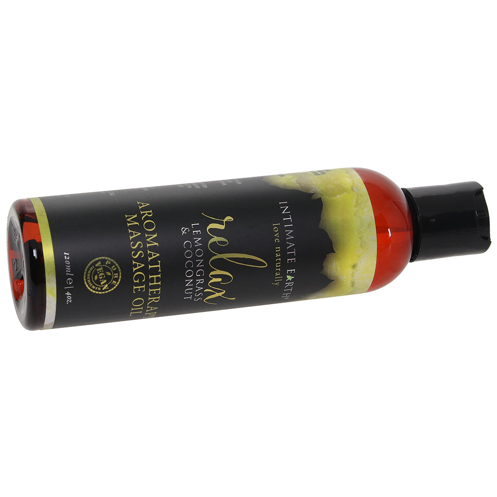 Relax Massage Oil 4oz/120ml in Lemongrass & Coconut
