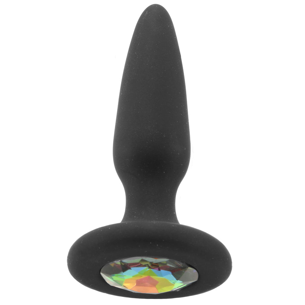 Glams Mini Rainbow Gem Silicone Butt Plug: Luxurious Anal Pleasure & Comfort