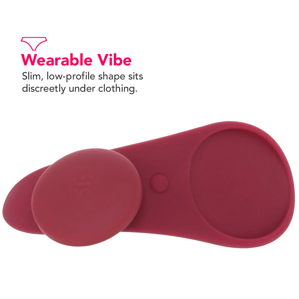 Satisfyer Sexy Secret Panty Vibe in Merlot