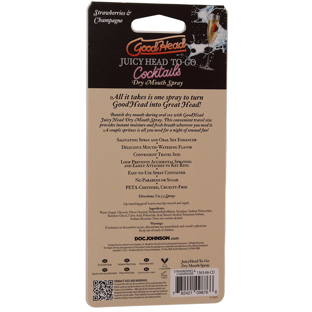 GoodHead Dry Mouth Spray To-Go in Champagne & Berry