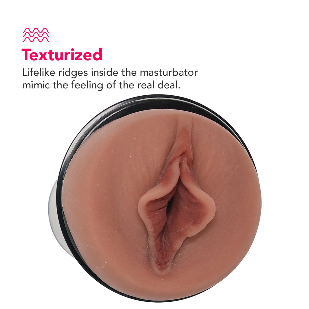 PDX Wet Pussies Super Sucker XXL Stroker in Brown