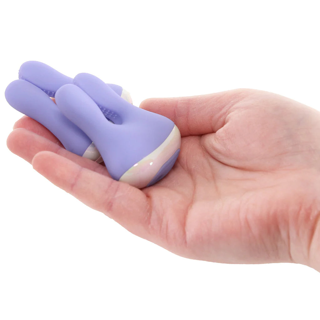 Playboy In A Pinch: Elite Vibrating Nipple Clamps & Recharge Case for Exquisite Sensation