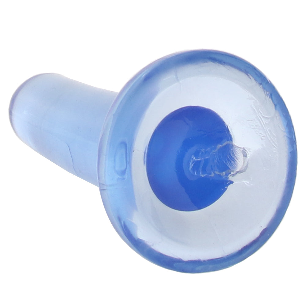 Shots Toys RealRock 5 Inch Straight Dildo in Blue - Vibrators - HoneyHugs Canada (View 5)