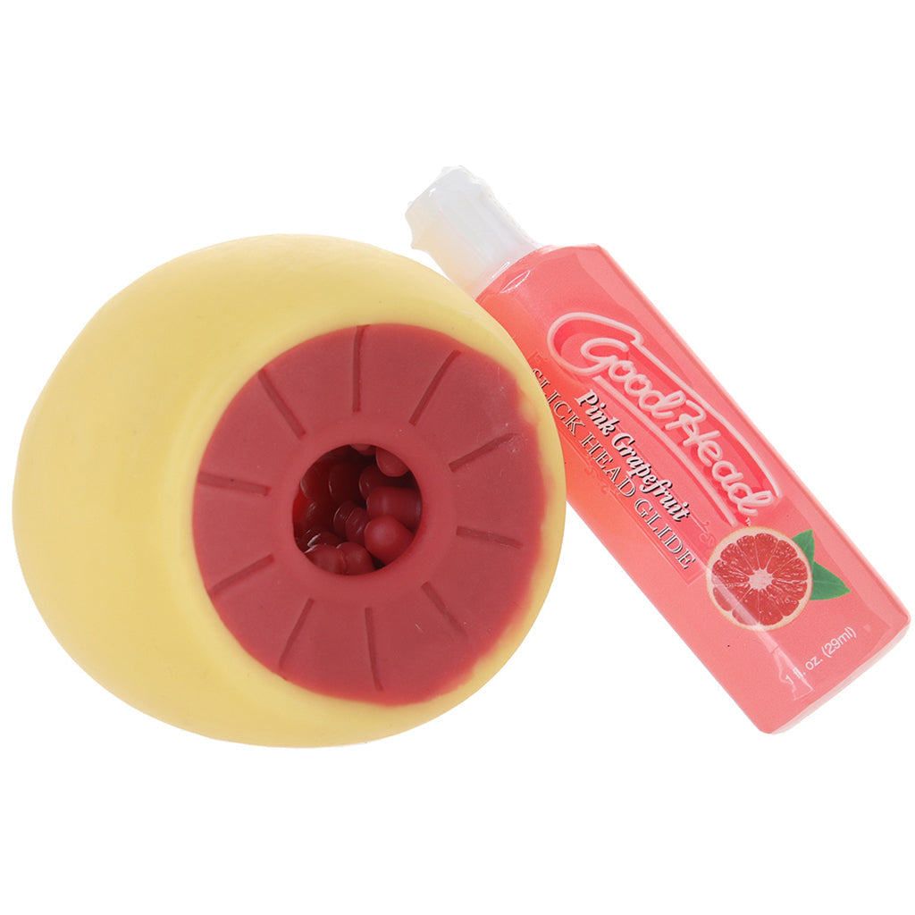 GoodHead GoodHead Grapefruit Blowjob Set - Male Masturbators - HoneyHugs Canada