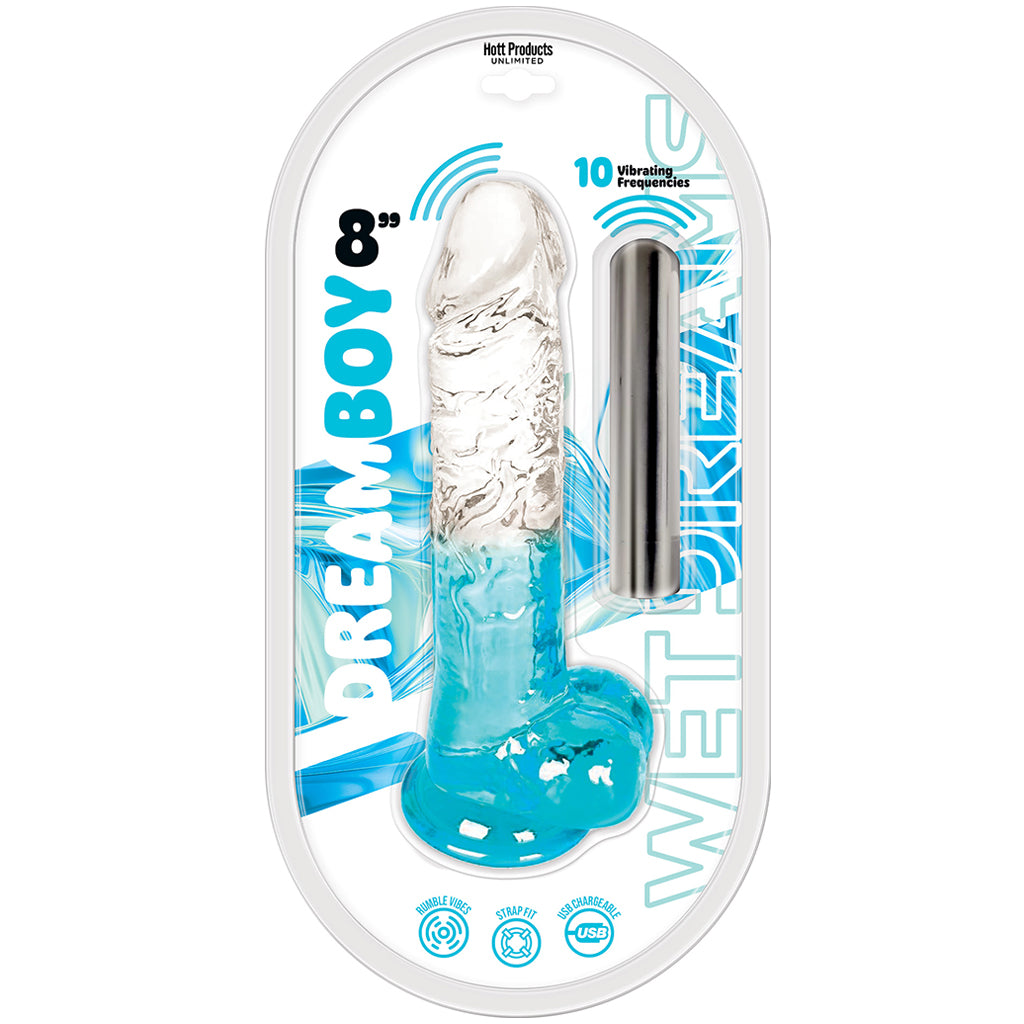 Dream Boy 8 Inch Rechargeable Vibrating Dildo