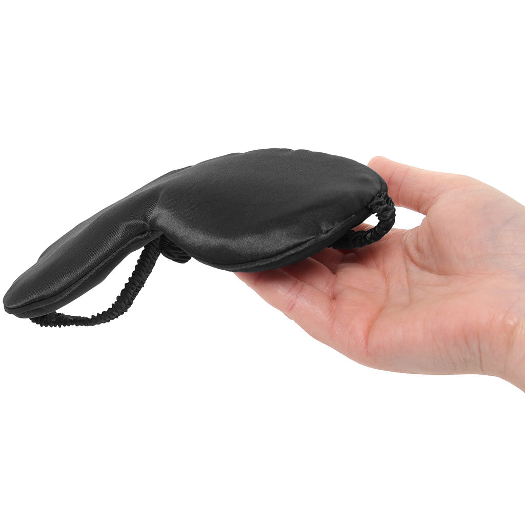 Ouch! Black Satin Blindfold – Sumptuous Silk for Intense Intimacy