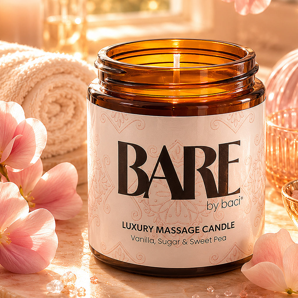 Bare Massage Candle 4oz/118ml in Vanilla, Sugar & Sweet Pea