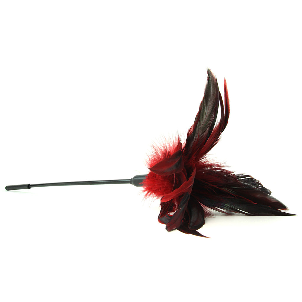 Sportsheets Starburst Red Feather Tickler: Exquisite Dual-Sensation Play