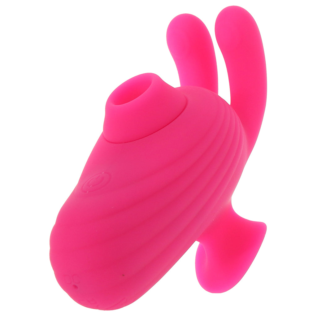 CalExotics Neon Vibes The Kissing Bunny Vibe - Vibrators - HoneyHugs Canada (View 4)