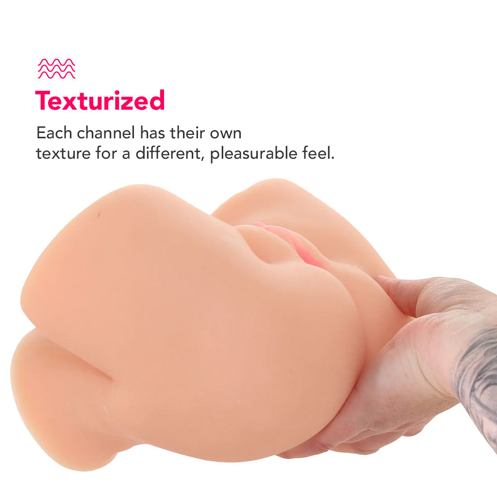 PDX Elite Shake That Ass Vibrating Masturbator in Light