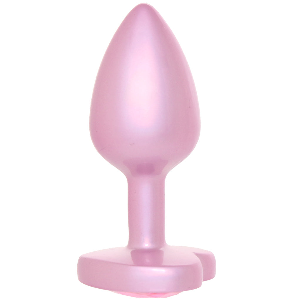 Booty Bling Pink Metal Jewelled Butt Plug in Small