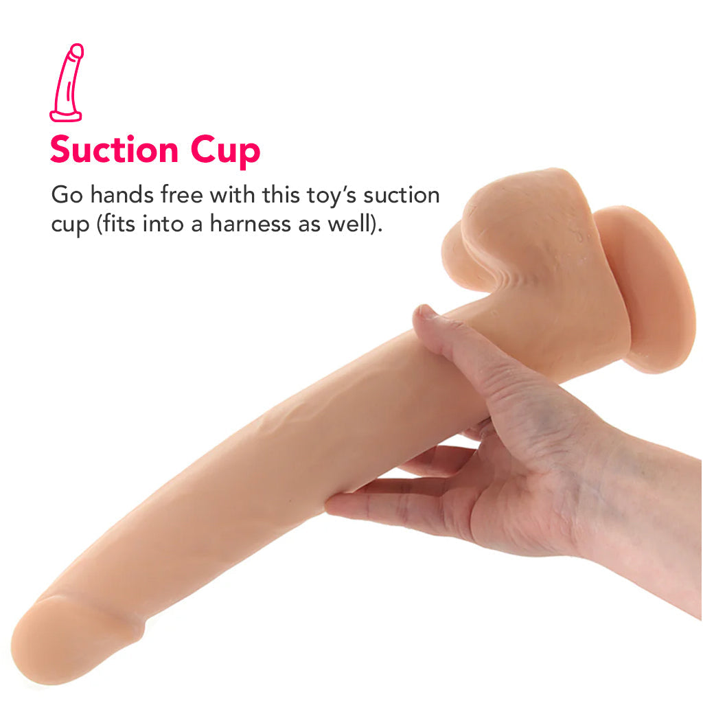 Size Queen 12 Inch Dildo in Ivory
