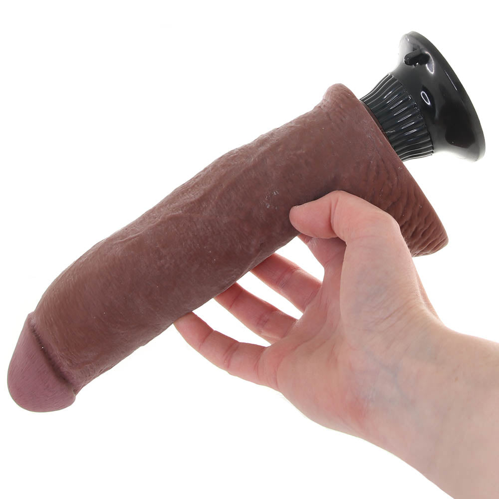 Real Feel Real Feel Deluxe 8 Inch Vibrating Wall Banger Dildo in Tan - Vibrators - HoneyHugs Canada (View 4)