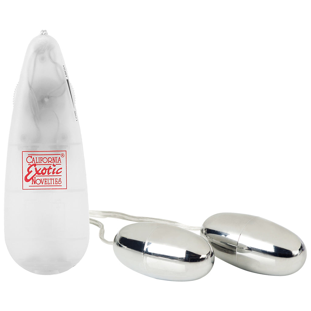 CalExotics Pocket Exotics Double Silver Bullets Vibe - Vibrators - HoneyHugs Canada