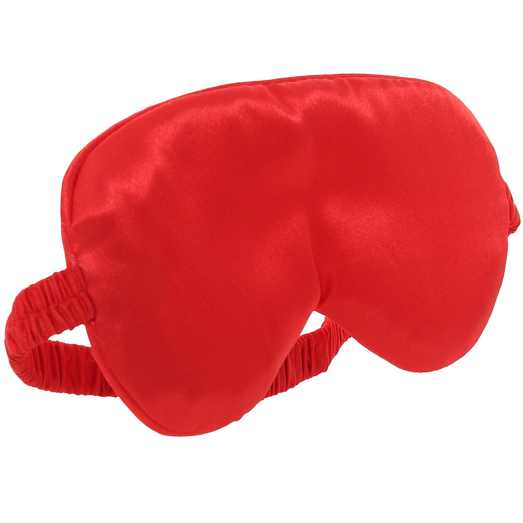 Ouch! Scarlet Embrace: Luxurious Red Satin Blindfold for Heightened Sensation