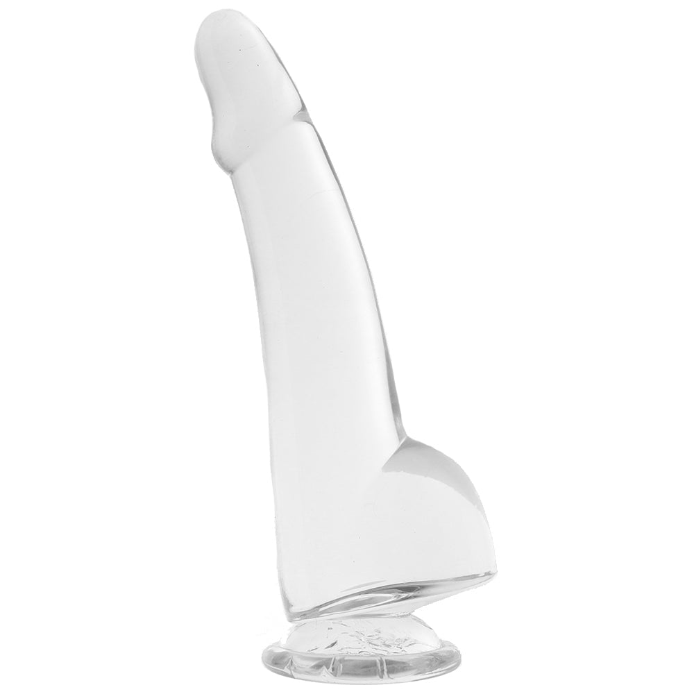 King Cock 10 Inch Smooth Ballsy Dildo in Clear