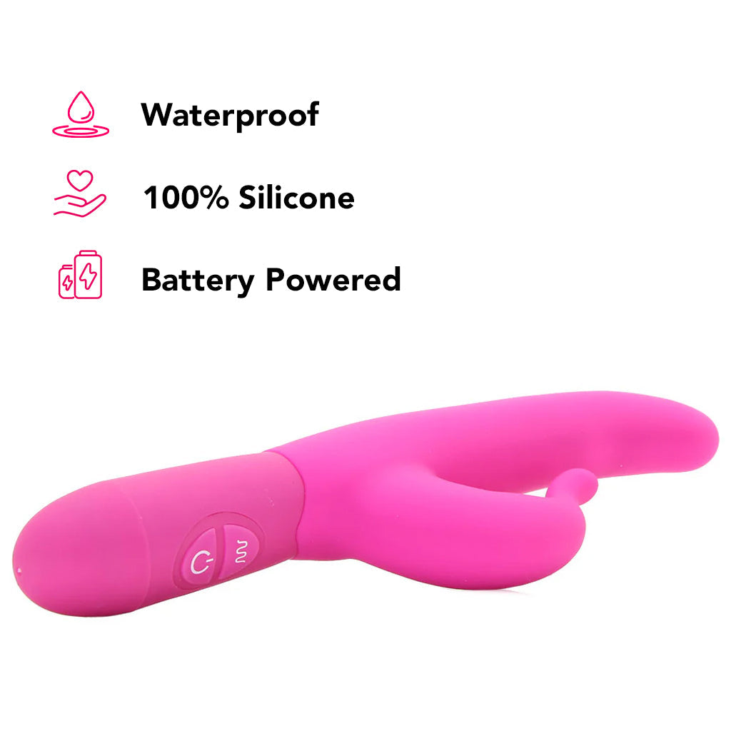 Posh 10-Function Silicone Teasing Tickler Vibe in Pink