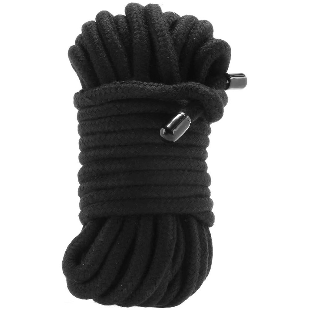 Ouch! Black Japanese Bondage Rope – 10M Silken Soft Poly Nylon for Exquisite Restraint