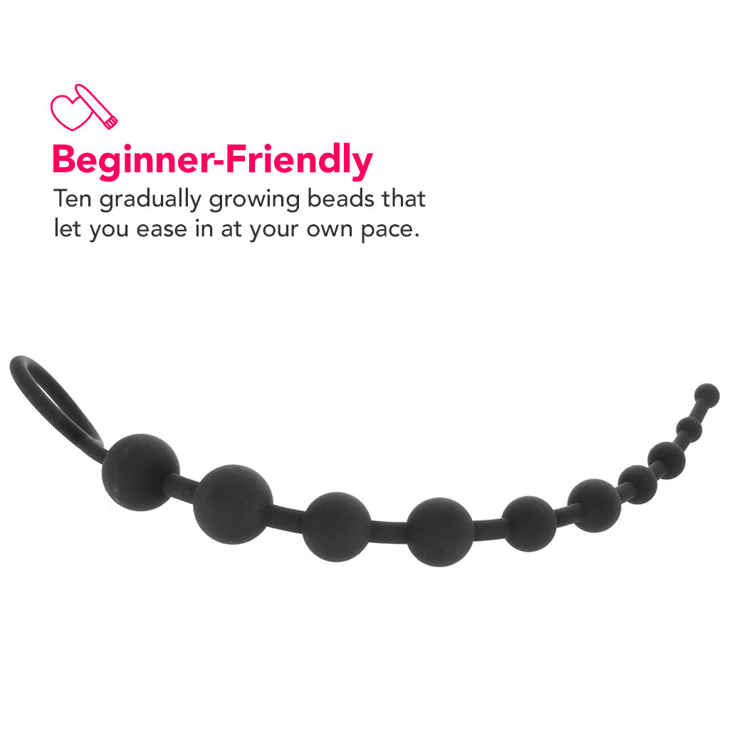 Anal Adventures Platinum Silicone Anal Beads