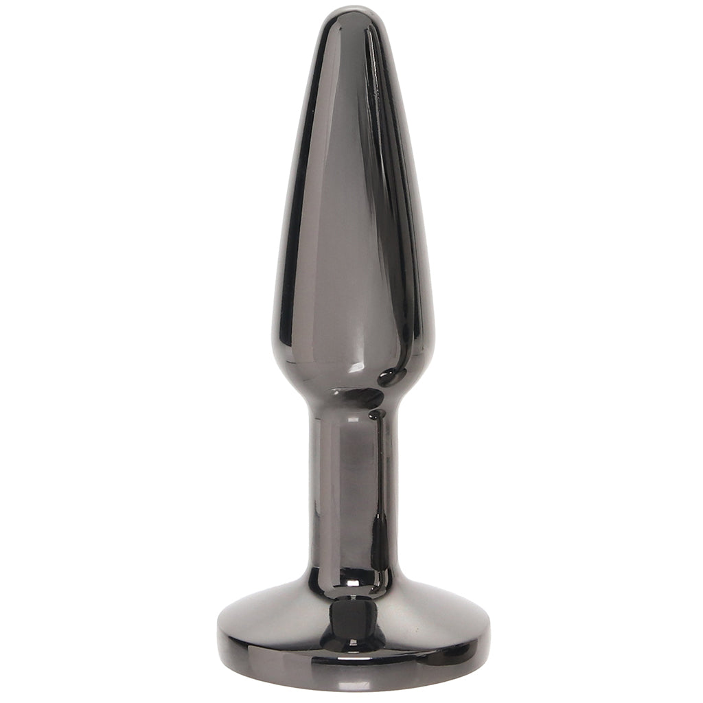 Rear Assets Small Tapered Butt Plug in Gunmetal