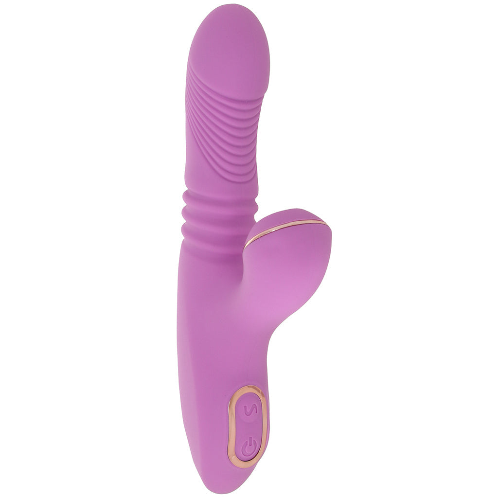 XR Brands Shegasm Pro-Thrust Suction Rabbit in Pink - Vibrators - HoneyHugs Canada