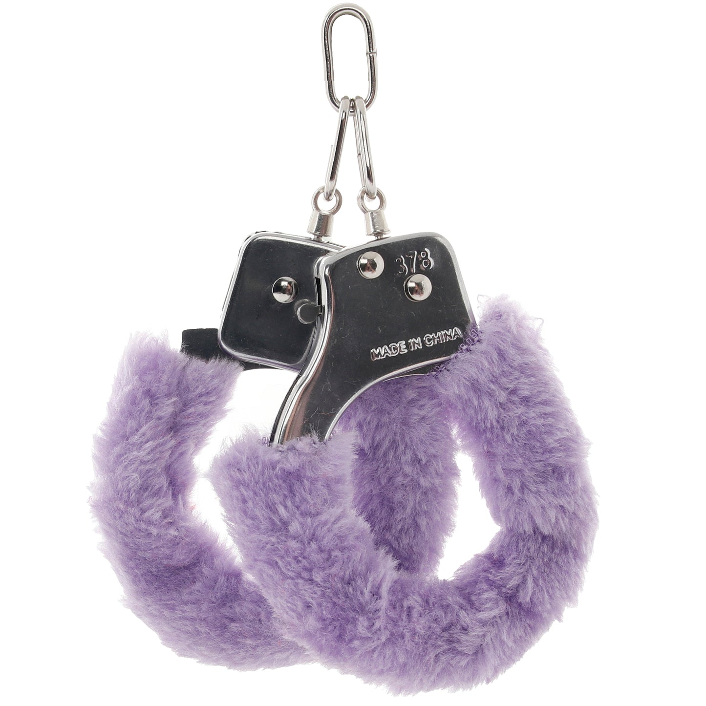 Furry Hand Cuffs in Lavender