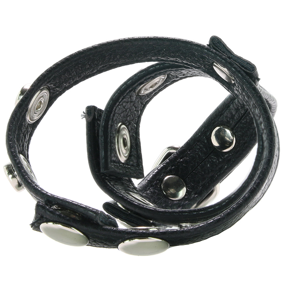 Blue Line Cock Ring with 1 Inch Ball Stretcher