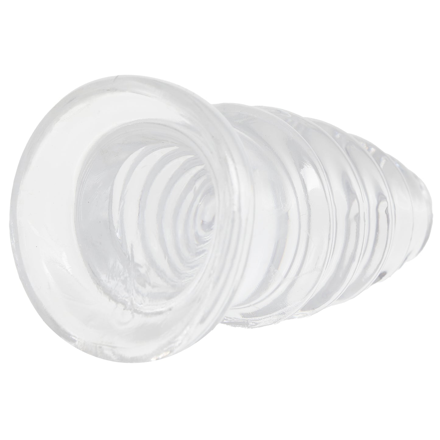 Crystal Jellies 5 Inch Anal Twist Butt Plug in Clear