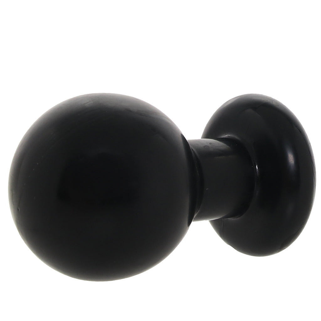 The Classic Large Round Butt Plug in Black