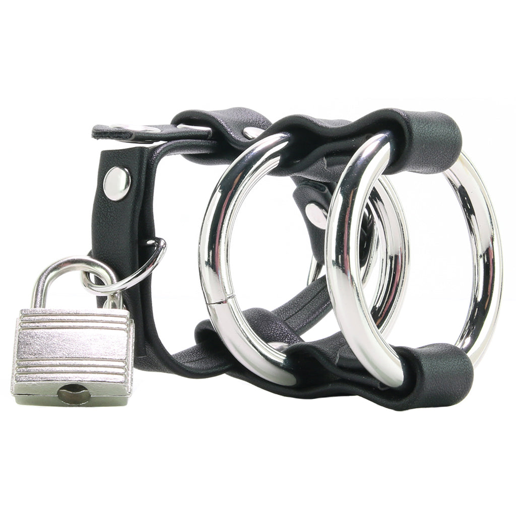 Double Metal C-Ring with Locking Ball Strap
