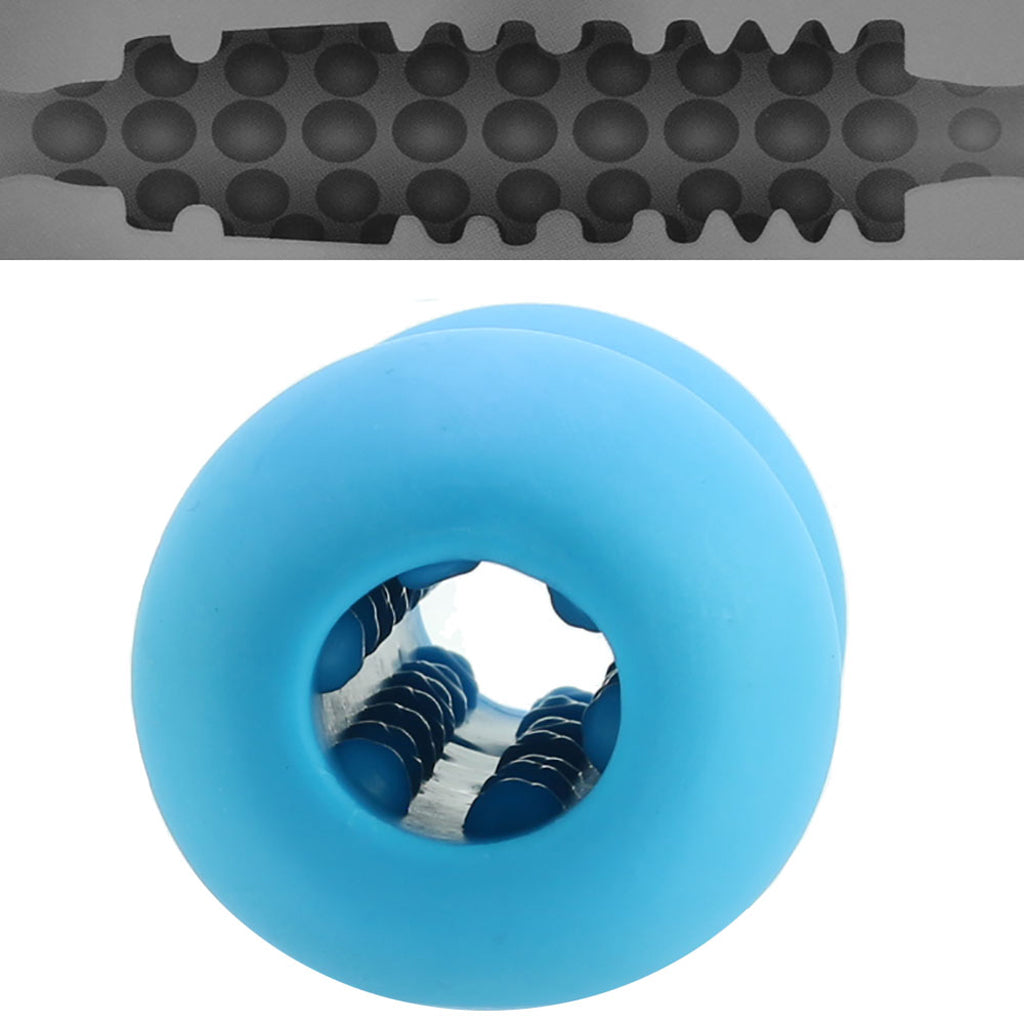 Zolo Mini Double Bubble Stroker in Blue - Male Masturbators - HoneyHugs Canada (View 2)