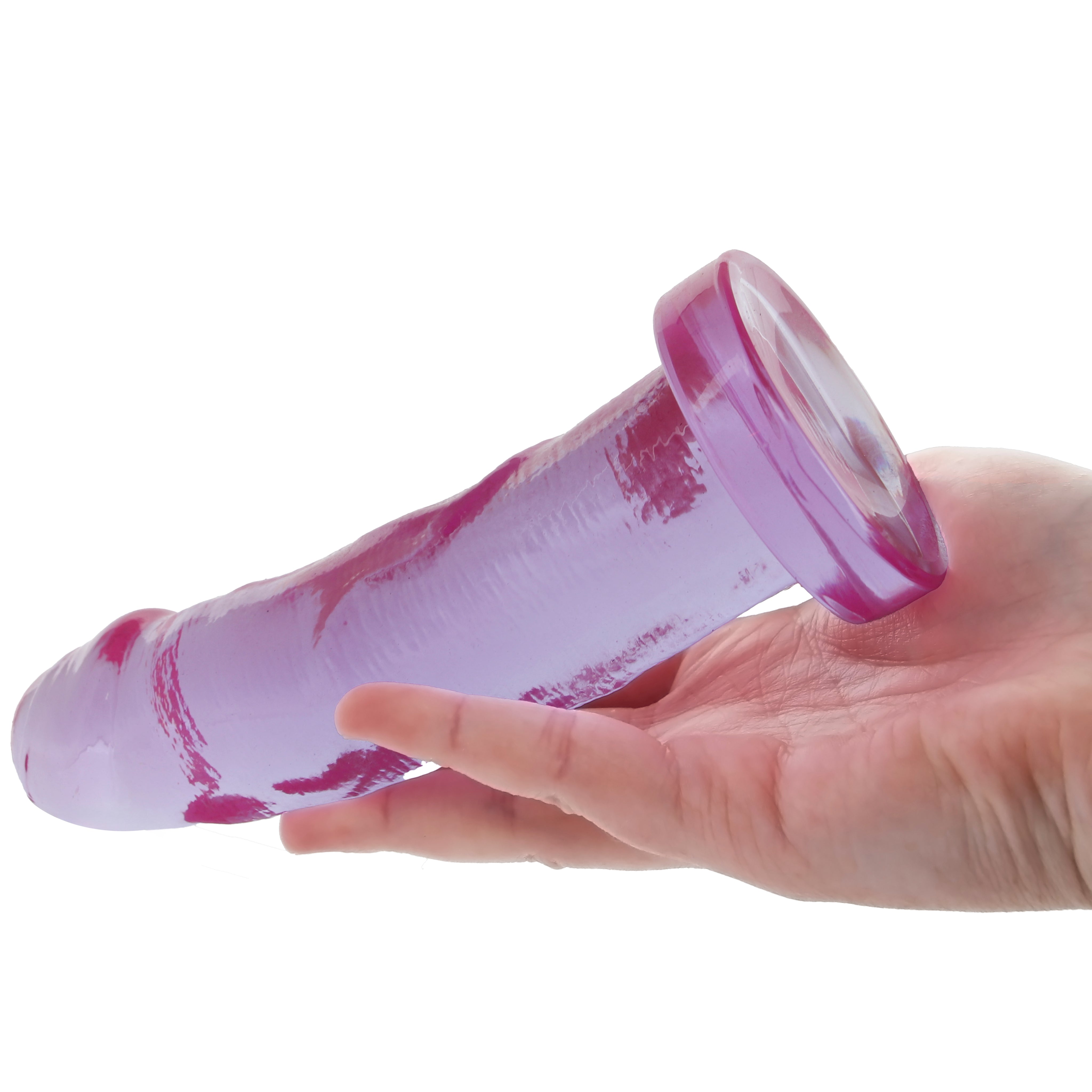 Crystal Jellies 7 Inch Realistic Dildo in Purple