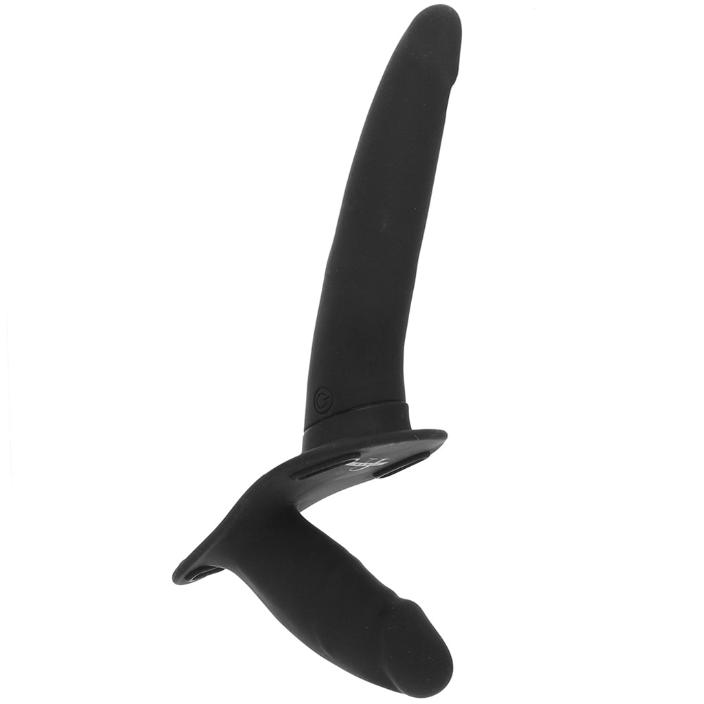 Strap U Strap U Power Pegger Beginner Vibrating Dildo & Harness - Vibrators - HoneyHugs Canada (View 3)