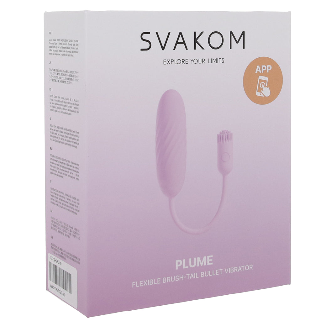 Plume Flexible Brush Tail Bullet Vibe in Lilac