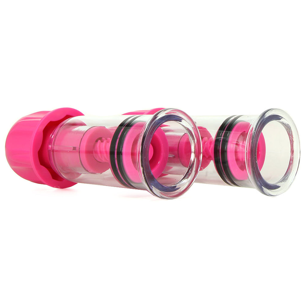 Pink Nipple Play Vacuum Twist Suckers: Gentle Suction, Intense Pleasure