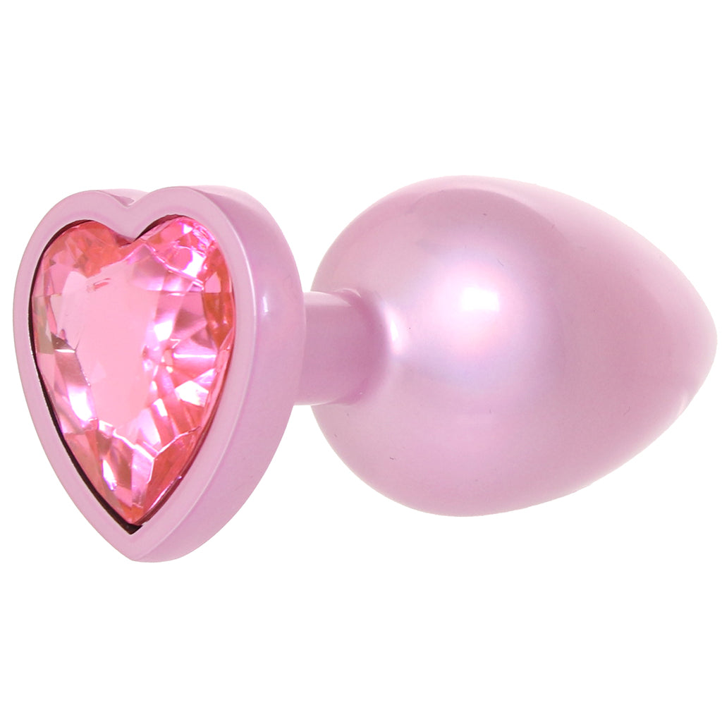 Booty Bling Pink Metal Jewelled Butt Plug in Large