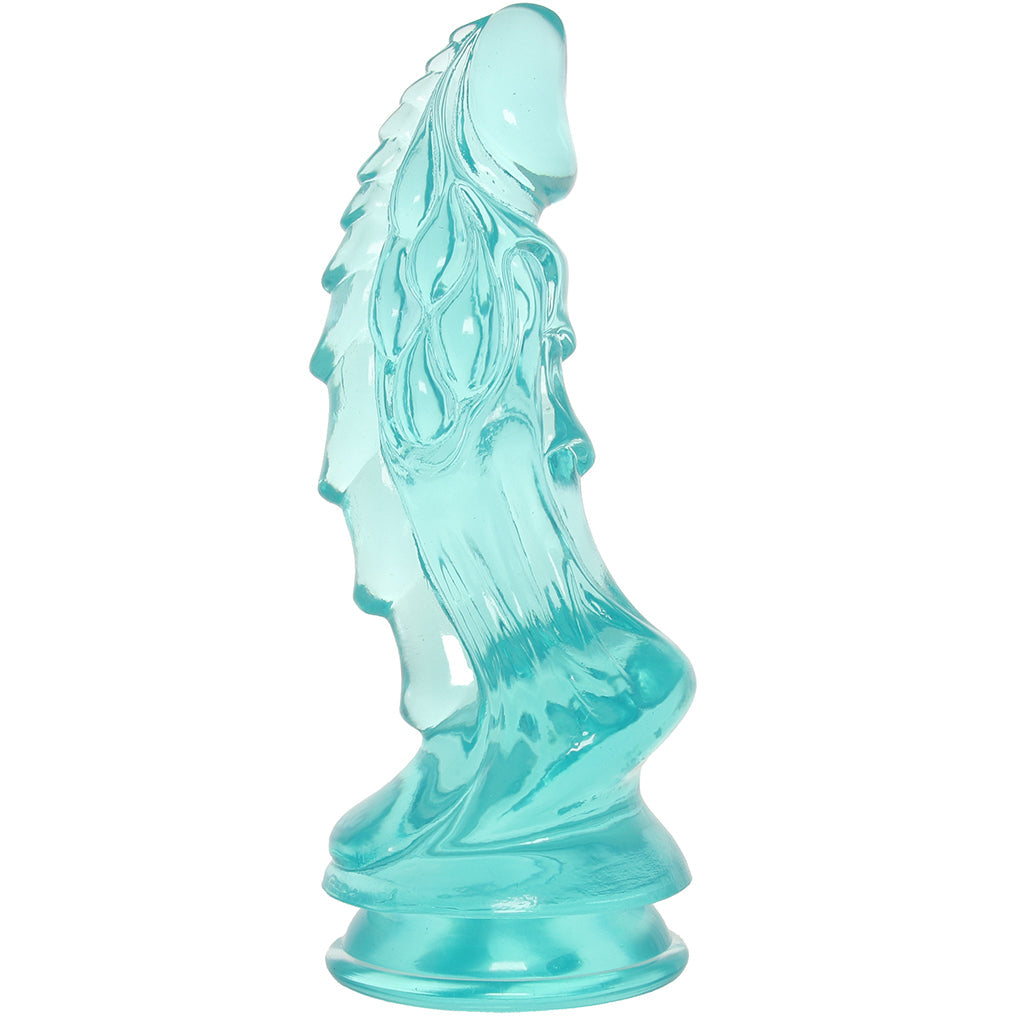 Crystal Jellies 8.5 Inch Invader Dildo in Teal
