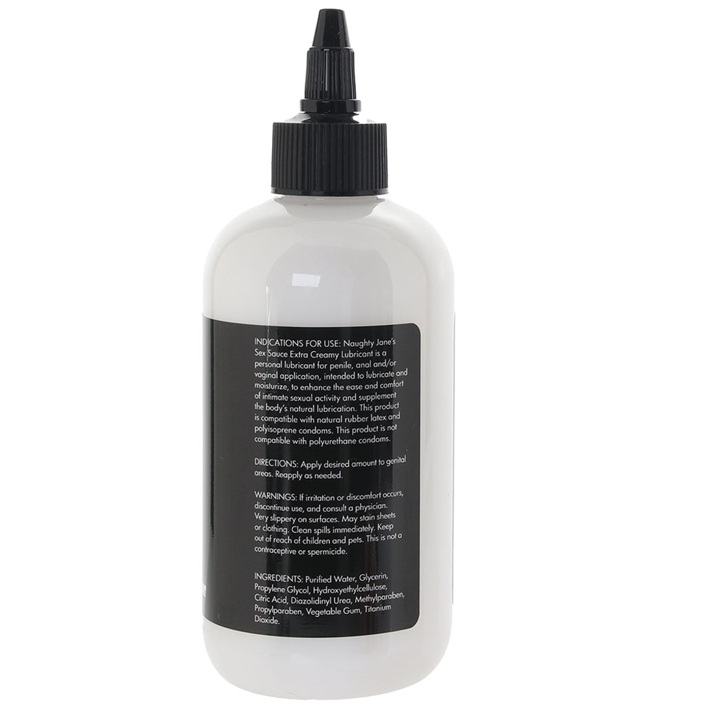 Naughty Jane's Sex Sauce Extra Creamy Lubricant in 8oz/236m